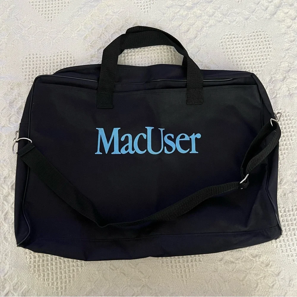 Vintage 90's Macintosh Era MacUser Computer/ Office Bag Removeable Strap